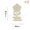 Piezas de Flores 3D de Madera en Blanco Transfronterizas para Colorear DIY Graffiti Regalo Decoración de Escritorio de Flores 3D