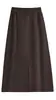 Saia midi de tricô com fenda na cintura elástica, corte justo, design que valoriza a silhueta, confortável, versátil, saia de tricô para outono/inverno, estilo elegante para o dia a dia