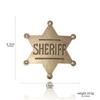 Insignia de Honor de Gobernador Americano Más Vendida Transfronteriza, Insignia de Estrella de Seis Puntas Vintage de Gobernador de Sheriff, Broche, Brazalete, Pin de Solapa