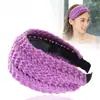 Diadema de ala ancha al por mayor transfronteriza versión coreana para otoño e invierno clip de pelo de lana popular en línea diadema de punto elegante horquilla joya diadema