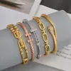 Pulseira Dourada Geométrica Galvanizada, Alta Qualidade, Versátil, Não Desbota, Joia de Pulseira com Zircônia Banhada a Ouro Real