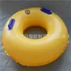 Anillo de Natación Inflable de PVC Anillos Inflables para el Agua Anillo Asiento Amarillo con Asa Anillo de Natación