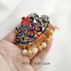 Bolsa de Materiales para Abanico de Grupo de Novia de Boda China Hanfu Xi Fan Borla de Cloisonné Caja de Zapatos Decorativa Taza de Té