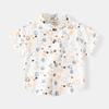 Camisa de manga corta para niño al por mayor versión coreana de ropa de verano para niños bebé casual camisa con estampado completo ropa de verano para niños una generación de cabello
