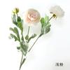 Peonía Qianzi de 3 cabezas de loto sueltas estilo flocado, flor falsa, decoración de mesa para el hogar, conjunto de boda, arte floral