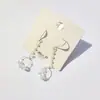 Oferta Especial Aguja de Plata Esterlina 925 Chapado en Oro Real Borla Geométrica Nuevo Diseño Pendientes de Moda Simples de Alta Calidad para Mujer
