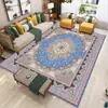 Tapete de Luxo Leve Estilo Americano Estilo Étnico Sala de Estar Tapete de Cabeceira Retro Persa Almofada para Sofá de Mesa de Café Casa de Hóspedes Tapete de Quarto