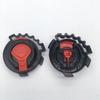 Casco de motocicleta para coche eléctrico accesorios hebilla lente tornillo fijo niños cubierta de perilla casco orejas de conejo