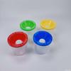 Balde de Lavagem de Pincéis de Pintura de Plástico Transparente para Crianças Pintura Artística com Tampa Suporte para Lavar Pincéis Caneca de Lavagem para Tinta a Óleo Tinta Acrílica