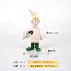 Adornos de Conejo de Pascua de Dibujos Animados Animales Transfronterizos para Sala de Estar, Exteriores, Jardín de Infancia, Parque Escénico, Decoración de Resina