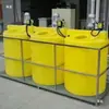 Tanque Mezclador Resistente a Ácidos y Álcalis Anticorrosivo Caja Dosificadora de PE Tanque Mezclador de Plástico de Fondo Plano Caja Dosificadora de Plástico Redonda Tanque Mezclador