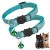 Collar para Gato con Cabeza de Gato Reflectante Colorido 1.0 de Venta Caliente Transfronteriza Collar para Gato Mascota Gato Campana Collar Listo para la Venta
