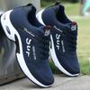 Nuevo Otoño Invierno Transfronterizo Zapatos para Correr para Hombre Zapatillas de Cuero Individual con Cámara de Aire Zapatillas de Moda Estilo Coreano Transpirables de Moda Zapatos para Hombre