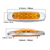 Luces de Advertencia Laterales para Vehículos de Ingeniería de Fábrica Luces Marcadoras Laterales para Remolques LED Luces de Contorno para Camiones Impermeables Soporte para Personalización