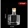 Garrafa de Vidro para Licor Garrafa de Whisky Pacote de 0,5 kg Garrafa de Vinho Ligeiramente Intoxicante Garrafa de Vinho Garrafa Vazia Selada Caixa de Presente