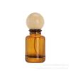 Suministros del Fabricante Botella de Perfume Marrón de 100 ml, Botella Transparente de Vidrio con Tapa de Rosca, Botella Vacía para Muestras Cosméticas, Estilo Vintage