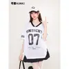 Retro de Calle Americano Cuello en V No. 7 Camiseta Deportiva de Baloncesto de Malla Transpirable de Verano de Manga Corta para Hombres y Mujeres
