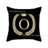 Suministro de ultramar AliExpress wish piel de melocotón poliéster Dorado estampado de letras inglesas funda de almohada decorativa para mirador
