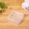 Caja cuadrada joyería colgante pequeño escritorio plástico acabado caja de plástico línea de datos tarjeta pequeña cuentas ángulo recto caja de almacenamiento