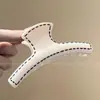 Pinza para el pelo de verano estilo ins con bloques de color para mujer, pasador lindo de lunares japoneses para niña, pinza de tiburón grande para recogidos.