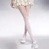 Elegantes Medias de Red con Patrón de Diamantes Grandes y Diseño Hueco, Alta Elasticidad, Rayas Verticales, Estilo Jk, Antideslizantes, Medias Sexy para Mujer Estilo Miu