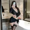 Fan Lei ropa interior sexy traje de baño de tentación sexy bikini de tres puntos falda dividida traje de pijama hueco 885