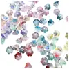 Contas de vidro 7*12mm Lírio contas soltas Flor de sino botão de flor Campanula Flor de sino DIY pendente de carro joia material para miçangas