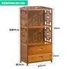 Simples estilo chinês armário lateral para chá rack de armazenamento de chão montagem multicamadas gaveta armário de água para chá armazenamento de conjunto de chá pequena mesa de chá armário lateral