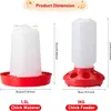 Comedero para pollitos de 1L y Bebedero para pollitos de 1.5L con patas