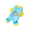 Roupas para Cachorro Primavera e Outono Desenho Animado Quatro Patas Moletom de Lã com Guia para Cachorros Pequenos Teddy Pet Atacado Transfronteiriço