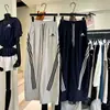 Pantalones Deportivos Casuales de Pierna Ancha, Jogger de Dos Formas, Estilo Americano, Pantalones Largos, Novedad Verano 2026, Pantalones Curvos de Secado Rápido con Tres Rayas