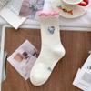 Novedad Popular de Primavera 2025 Dibujos Animados Gato Kt Moda Versátil Reductor de Edad Calcetines Sueltos para Mujer, Calcetines Absorbentes de Sudor de Media Pantorrilla