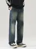 Ropa de Hombre Fengshe / Jeans de retazos degradados estilo americano marca de moda pantalones casuales rectos holgados jeans holgados