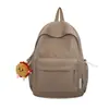 Mochila de Color Sólido Estilo Japonés para Niñas, Bolso Escolar Simple Estilo Campus para Estudiantes Viajeros, Bolso Casual de Gran Capacidad para Viajes para Niñas