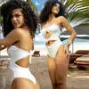 Traje de baño de una pieza nuevo europeo y americano para mujer, sexy, chica caliente, bikini, delgado, flor tridimensional, más vendido en Amazon, transfronterizo