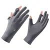 Luvas Finas de Proteção Solar de Verão para Mulheres, Anti-UV, Tela Sensível ao Toque, Antiderrapantes, Respiráveis, Luvas de Proteção Solar de Seda Gelada para Ciclismo, Verão D335