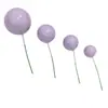Decoración de bola para pastel de网红 transfronterizo, múltiples especificaciones, bola dorada, bola plateada, bola de color, adorno para pastel, accesorios de decoración para hornear