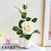 Flores Artificiais com Rosas em Ambas as Pontas, Pequeno Bonsai, Fornecimento Direto do Fabricante, Flores Artificiais, Decorações de Interior, Decorações para Casa, Plantas em Vasos de Flores Artificiais