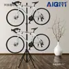 Portabicicletas de Cuatro Patas Ahorrador de Espacio para Uso en Casa, Soporte de Piso a Techo para Bicicletas de Montaña y Carretera, Metabo