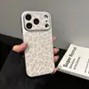 Adecuado para Apple, Se Transforma Instantáneamente en Funda para iPhone 18 Promax de Cuero Estampado de Leopardo con Ventana Grande, Carcasa Dura y Suave Corning, Personalización UV