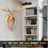 Decoração de Parede de Fundo com Cabeça de Veado Sala de Estar Moderna Decoração de Parede Suspensa para Sofá Decoração de Parede Criativa Retrô Pendente de Parede Escandinavo