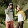 Ropa de Protección Solar 2025 Verano Nueva Ropa de Protección Solar de Seda de Hielo para Mujer con Capucha Protección UV Ropa Versátil de Piel de Hielo para Hombre