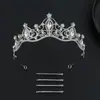 Accesorios Griegos para el Cabello de Novia Boda Vestido de Novia Tiara Aleación Corona de Diamantes Completa Fiesta de la Mayoría de Edad Corona de Pedrería de Lujo Accesible Decoración de Corona de Pedrería