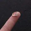 Super Brillante 0.8X8Mm Diámetro Interior Forma de Corazón Cuadrado Estrella de Cinco Puntas Circonita Acero Inoxidable Clip para Oreja Clavo para Hélice de Oreja Perforación de Comercio Exterior