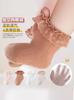Calcetines para niños de verano, finos, de algodón peinado, transpirables, con encaje, para niñas, calcetines de princesa, calcetines de baile con encaje