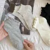Calcetines de Encaje Oreja de Madera para Mujer Primavera Verano Malla Fina Transpirables Calcetines Cortos Estilo Japonés Color Sólido Sencillos Estilo Ballet Calcetines Bajos