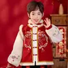 Conjunto de Año Nuevo para Niños Invierno 2025 Estilo Nuevo Hanfu Festivo para Niñas Ropa de Año Nuevo para Niños Conjunto Formal para Bebé de un Año