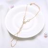 Pulsera de dedo con cuentas de cristal, estilo bohemio vintage con incrustaciones de cristal, para mujer, con temperamento combinable, suministro directo de fábrica