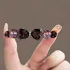 Pinza de Resorte con Forma de Lazo de Nuevo Estilo para el Cabello con Acabado de Alta Gama, Versátil para Peinados Recogidos, Pasador para Peinados Semirrecogidos en la Parte Posterior de la Cabeza