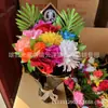 Buquês Coloridos em Vasos, Buquês para o Festival Qingming, Flores para Túmulos, Crisântemos Sacrificiais, Flores Artificiais, Suprimentos Funerários Yunyang